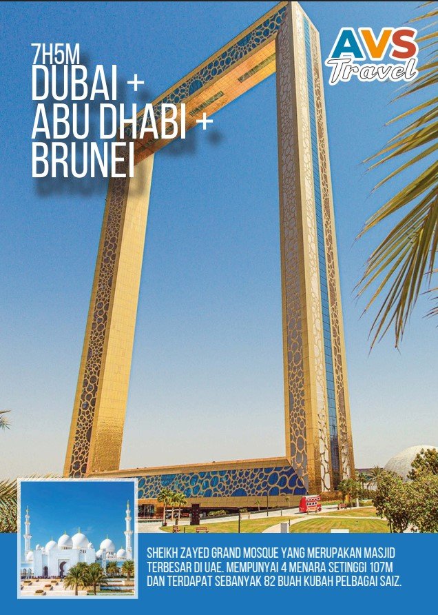 6D4N Dubai + Abu Dhabi + Brunei